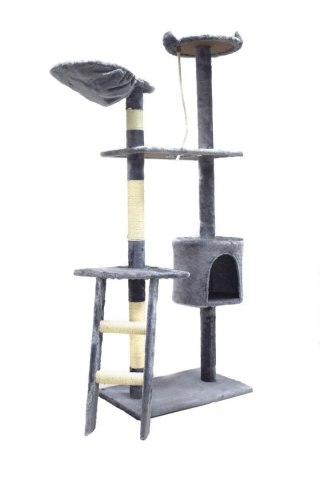 DRAPAK DLA KOTA 145 CM JASNOSZARY