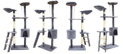 DRAPAK DLA KOTA 145 CM JASNOSZARY