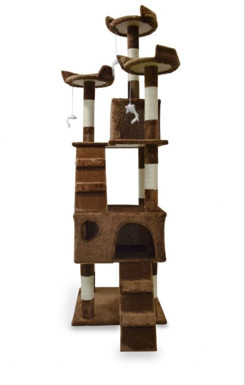 DRAPAK DLA KOTA 170 CM DRZEWKO BRĄZOWE SIZALOWE SŁUPKI DO DRAPANIA