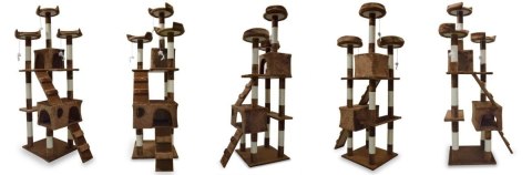 DRAPAK DLA KOTA 170 CM DRZEWKO BRĄZOWE SIZALOWE SŁUPKI DO DRAPANIA