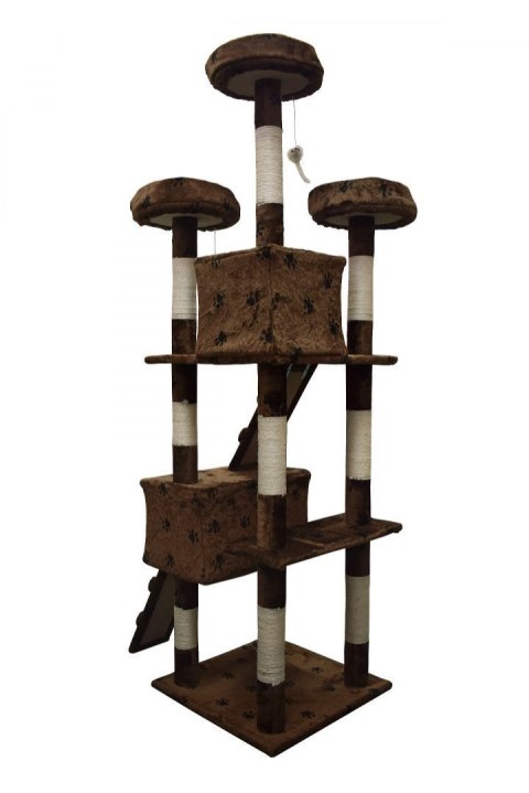 DRAPAK DLA KOTA BRĄZOWY W ŁAPKI 170 CM SIZALOWE SŁUPKI PLATFORMY WIDOKOWE