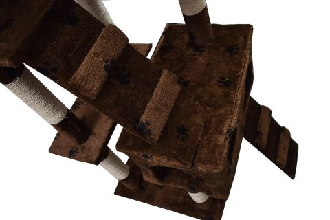 DRAPAK DLA KOTA BRĄZOWY W ŁAPKI 170 CM SIZALOWE SŁUPKI PLATFORMY WIDOKOWE