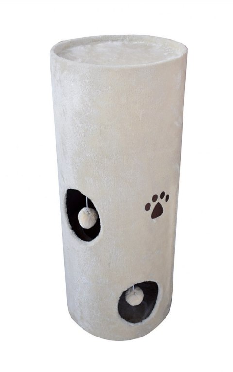 DRAPAK DLA KOTA KOTÓW TUBA 100CM BEŻOWA LEGOWISKO PLUSZOWA DOMEK