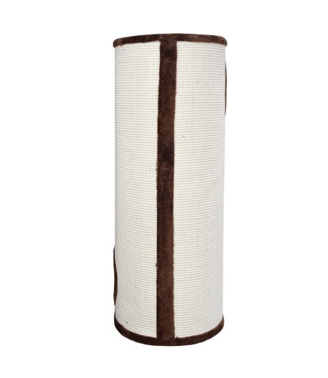 DRAPAK DLA KOTA TUBA 100CM LEGOWISKO BEŻOWO-BRĄZOWA CAŁA SIZALOWA