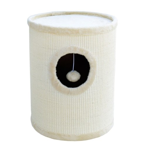 DRAPAK TUBA 50CM DLA KOTA LEGOWISKO BEŻOWY LOKUM DLA KOTÓW TWIERDZA