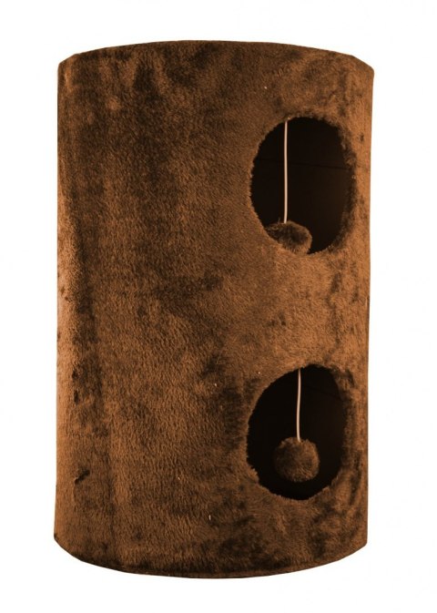 DRAPAK TUBA 58CM WIEŻA LEGOWISKO DLA KOTA BRĄZOWE TWIERDZA LOKUM DLA KOTÓW