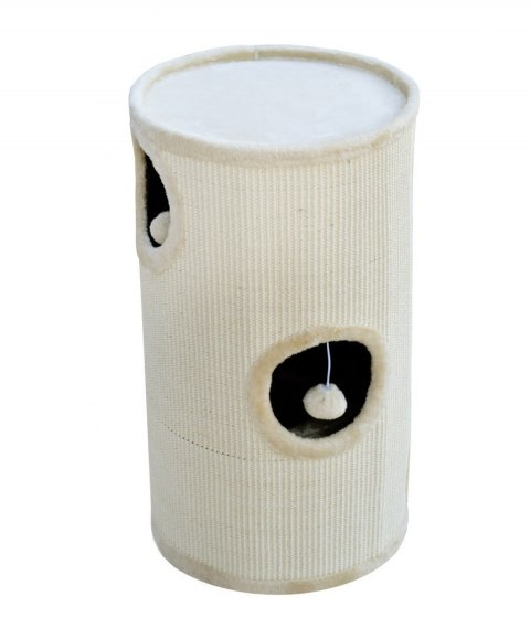 DRAPAK TUBA WIEŻA 70CM DLA KOTA BEŻOWA POKRYCIE SIZALOWE LOKUM