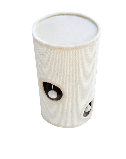 DRAPAK TUBA WIEŻA 70CM DLA KOTA BEŻOWA POKRYCIE SIZALOWE LOKUM