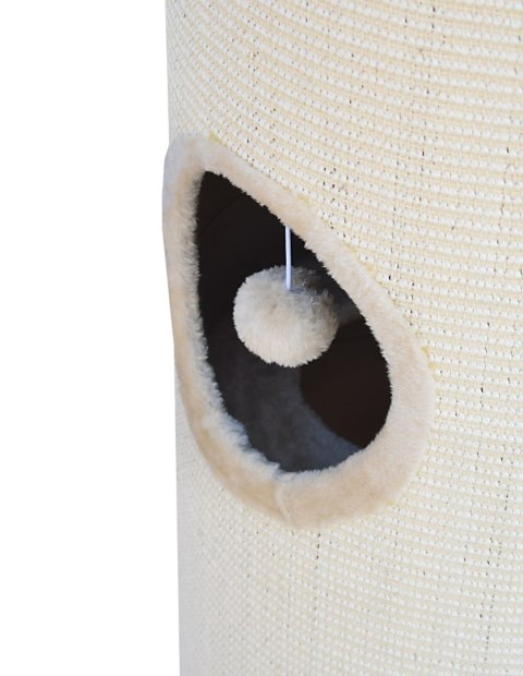 DRAPAK TUBA WIEŻA 70CM DLA KOTA BEŻOWA POKRYCIE SIZALOWE LOKUM