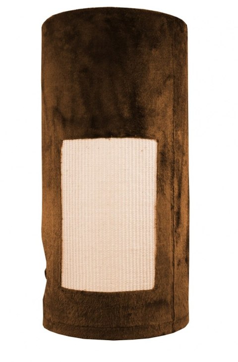 DRAPAK WIEŻA 78 CM BRĄZOWA TUBA PLUSZOWA Z OTWORAMI I POMPONAMI W ŁAPKI