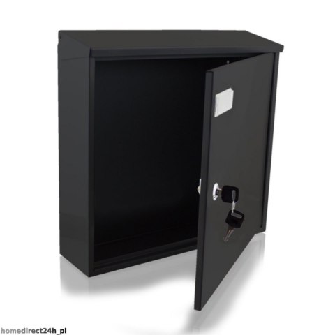 DUŻA SKRZYNKA POCZTOWA NA LISTY NAŚCIENNA GRAFITOWA SOLIDNA 2 KLUCZYKI