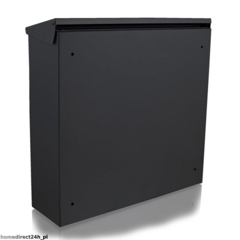 DUŻA SKRZYNKA POCZTOWA NA LISTY NAŚCIENNA GRAFITOWA SOLIDNA 2 KLUCZYKI