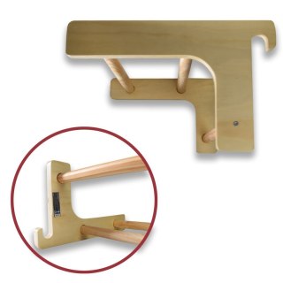 Drążek do podciągania do drabinek gimnastycznych Bituxx uniwersalny drewniana dostawka