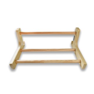 Drążek do podciągania do drabinek gimnastycznych Bituxx uniwersalny drewniana dostawka