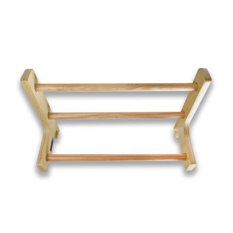 Drążek do podciągania do drabinek gimnastycznych Bituxx uniwersalny drewniana dostawka