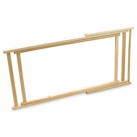 Drewniany leżak plażowy z regulacją różowy