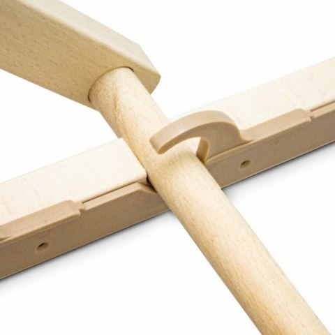 Drewniany leżak plażowy z regulacją szary