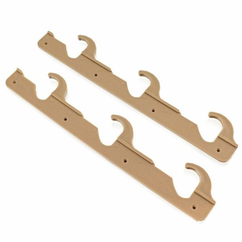 Drewniany leżak plażowy z regulacją żółty