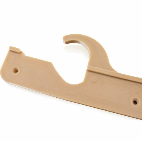 Drewniany leżak plażowy z regulacją żółty