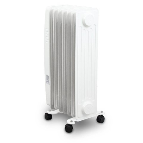 Elektryczny grzejnik olejowy Bituxx 1500 W – 7 żeber, regulowany termostat i mobilna konstrukcja do ogrzewania wnętrz