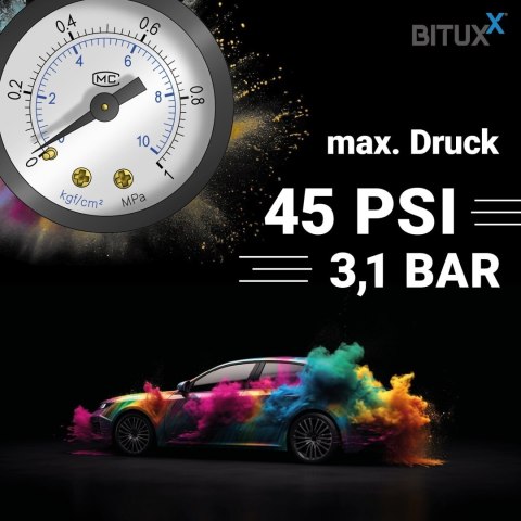 Pneumatyczny pistolet natryskowy 2 L z metalowym zbiornikiem – zestaw do malowania farb, lakierów i dekoracji