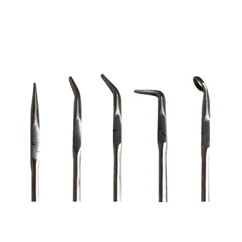 Bituxx – zestaw 5 szczypiec (półokrągłe, proste, kątowe) | uniwersalne szczypce warsztatowe