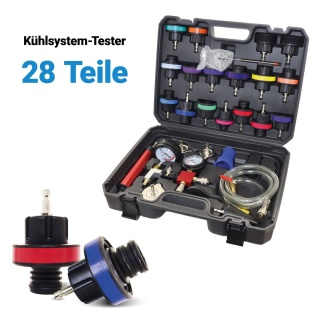 Bituxx 28‑częściowy tester układu chłodzenia – zestaw diagnostyczny do testu szczelności i napełniania chłodnicy