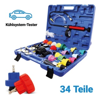 Bituxx 34‑częściowy tester układu chłodzenia – ciśnieniowy test szczelności i napełnianie chłodnicy