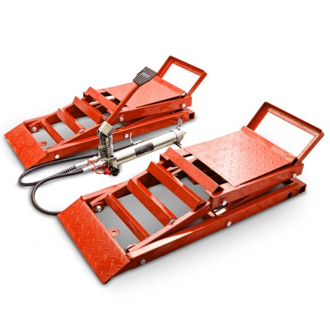 Bituxx hydrauliczne rampy warsztatowe 2× 2000 kg – regulowana wysokość 16–40 cm, zestaw do serwisu aut