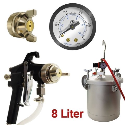 Pneumatyczny pistolet lakierniczy HVLP 600 ml – profesjonalne natryskiwanie farb i lakierów