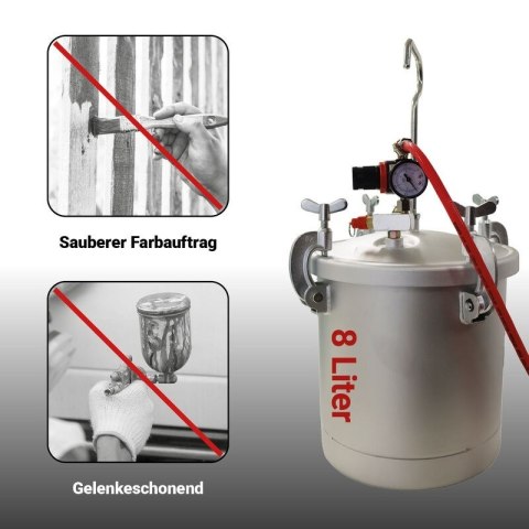 Pneumatyczny pistolet lakierniczy HVLP 600 ml – profesjonalne natryskiwanie farb i lakierów