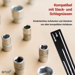 Przedłużki do kluczy nasadowych 3/8" 5‑elementowy komplet – do trudno dostępnych śrub