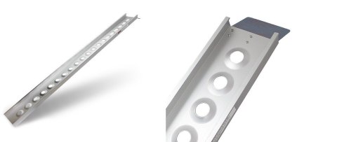 RAMPA ALUMINIOWA BITUXX NAJAZD O UDŹWIGU 200KG 1 SZT ANTYPOŚLIZGOWY