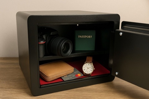 Bezpieczny sejf do domu i biura – dotykowy panel, solidna konstrukcja