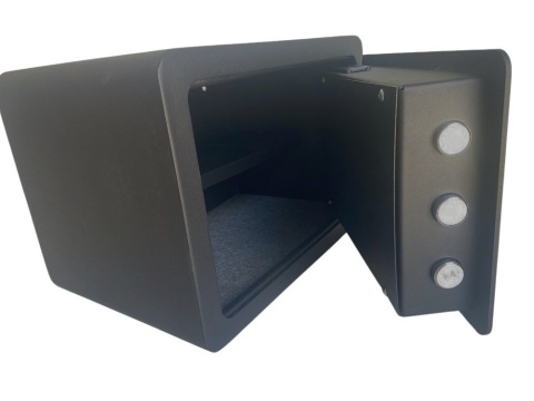 Sejf domowy / biurowy z zamkiem elektronicznym + 2 klucze — kasa pancerna / hotelowa / skrytka