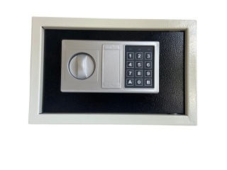 Sejf elektroniczny domowy/biurowy z PIN + klucze awaryjne stalowy hotelowy
