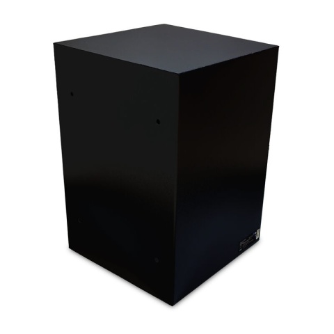 Sejf na dokumenty A4 – solidna stalowa szafa na akta i segregatory, czarny, 35×52×36 cm, 2 klucze