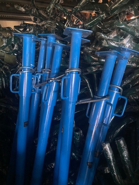 Stemple budowlane regulowane 80–130 cm – podpory stropowe teleskopowe BITUXX, stal malowana proszkowo