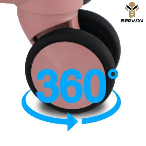 Zestaw 4 walizek podróżnych z beautycase - twarda skorupa, kółka 360° TSA