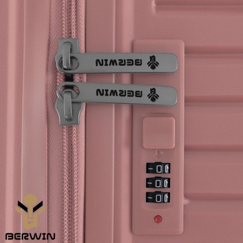 Zestaw 4 walizek podróżnych z beautycase - twarda skorupa, kółka 360° TSA