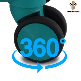 Zestaw 4 walizek podróżnych z beautycase - twarda skorupa, kółka 360°, zamek TSA