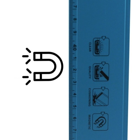 Poziomica metalowa 120 cm z magnesem — idealna do prac budowlanych i montażowych