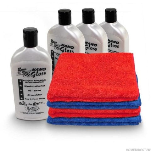 Zestaw do Polerowania – 4 Ściereczki z Mikrofibry + Środek Nano Gloss