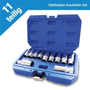 Profesjonalny zestaw wykrętaków do szpilek BITUXX 11 elementów z napędem 1/2″ – narzędzia do usuwania urwanych śrub i trzpieni