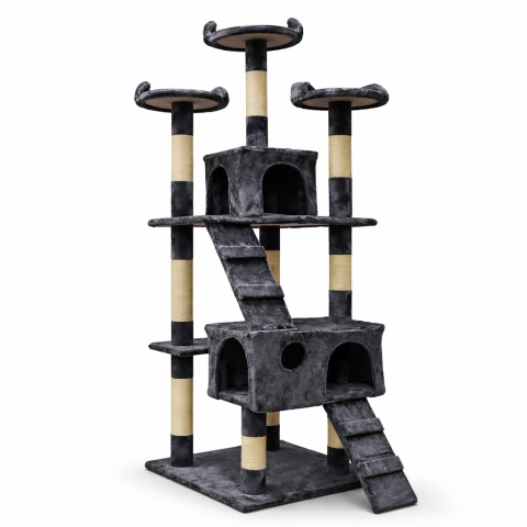 DRAPAK DLA KOTA DUŻY DRZEWKO SOLIDNY LEGOWISKO XL 170CM CIEMNOSZARY BITUXX