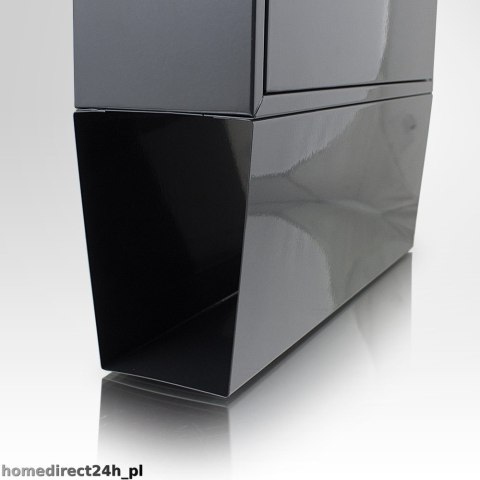 GRAFITOWA STALOWA SKRZYNKA NA LISTY POCZTOWA SOLIDNA NAŚCIENNA