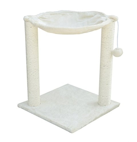 HAMAK STOJĄCY DRAPAK LEGOWISKO DLA KOTA BEŻOWY DOMEK MATA ZABAWKA