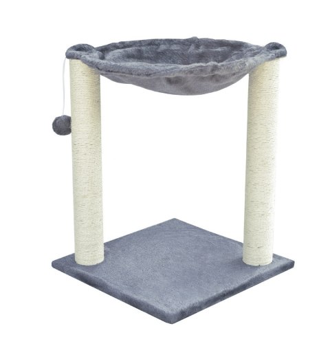 HAMAK STOJĄCY DRAPAK LEGOWISKO DLA KOTA KOTÓW JASNO-SIWY ZABAWKA