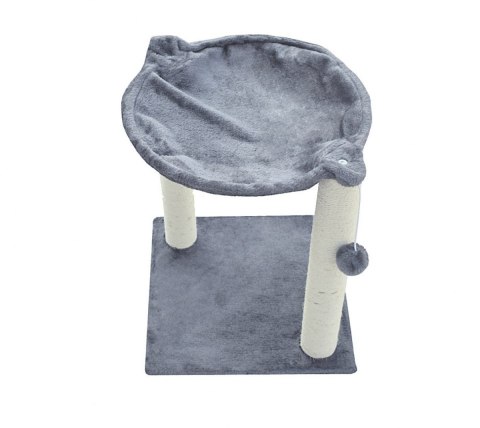 HAMAK STOJĄCY DRAPAK LEGOWISKO DLA KOTA KOTÓW JASNO-SIWY ZABAWKA