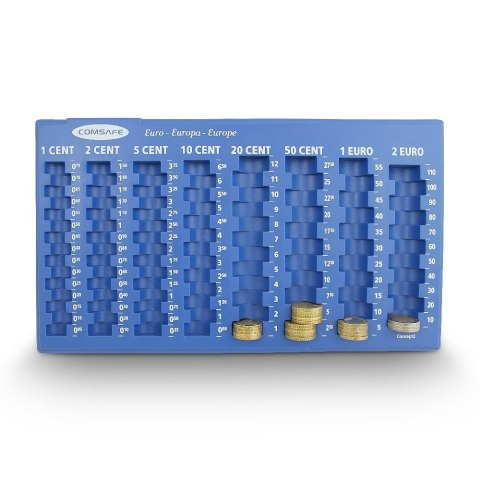 Metalowa Kasetka Transportowa BITUXX – Jasnoszara, Do Przechowywania Bilonu